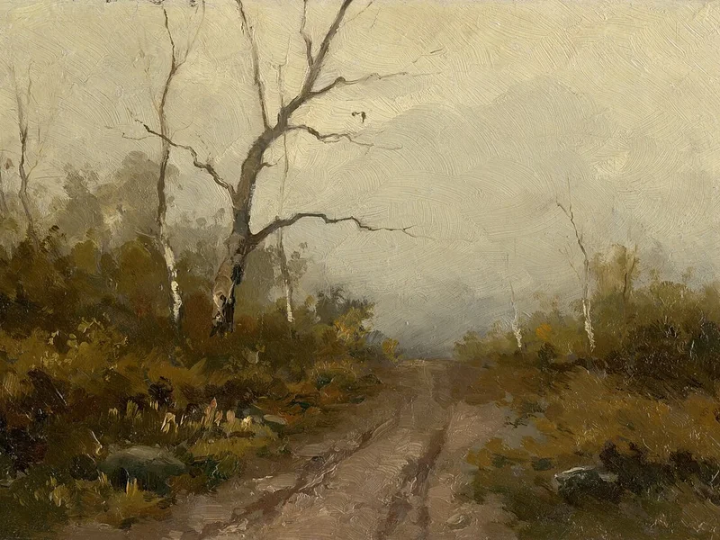1861-Felicián Moczik - Motivo forestale
